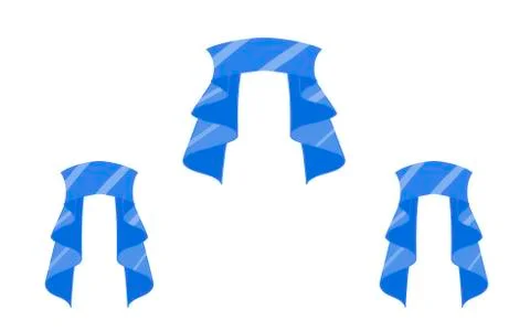 Flat vector banners flat isolated on white background Stock Illustration