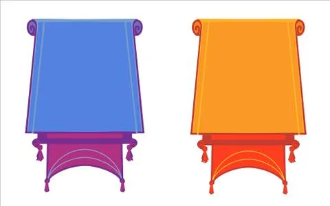 Flat vector banners flat isolated on white background 스톡 일러스트