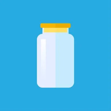 Flat vector bottle Stock Illustration