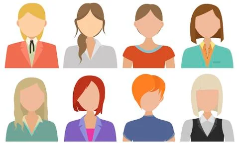 Flat vector characters Stock Illustration