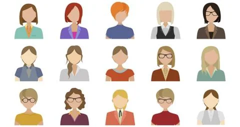 Flat vector characters Stock Illustration