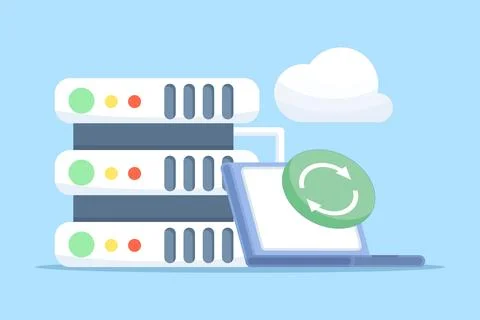 Flat vector of data entry concept 스톡 일러스트