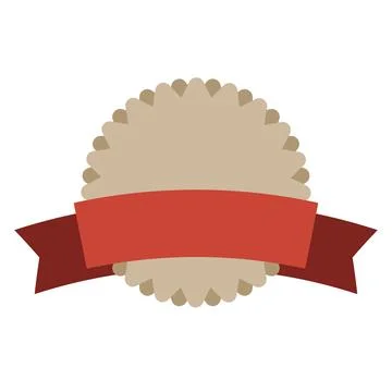 Flat vector design shape starburst icon, sunburst of banner and label on whit Stock Illustration