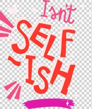 Flat vector design is showing bold red letters pink script heart doodle on Illustrazione stock