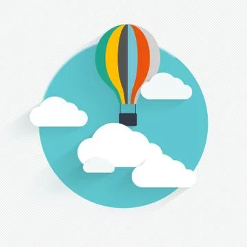 Flat vector design of the startup process, Stock Illustration