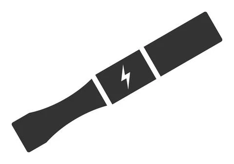 Flat Vector Electronic Cigarette Icon Stock Illustration