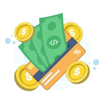 Flat vector of a gift card, voucher, or prepaid card concept Stock Illustration