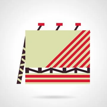 Flat vector icon banner advertising for the city Stock Illustration