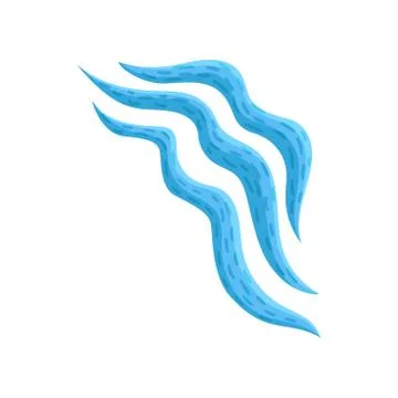 Flat vector icon of blue virus. Biological agent. Dangerous microorganism under Stock Illustration