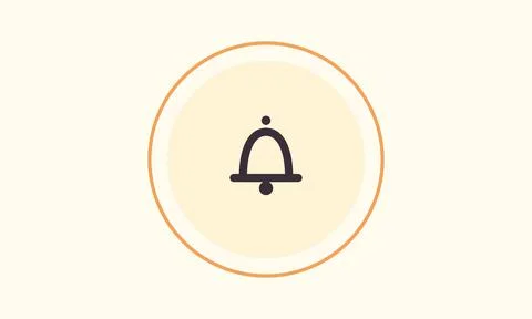 Flat vector icon: buildings/landmarks, bell, creative, editable, vector, ab.. Stock Illustration