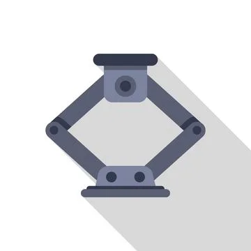 Flat vector icon of a car jack for changing a tire Illustrazione stock