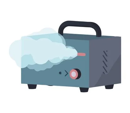 Flat vector icon design of fog machine Stock Illustration