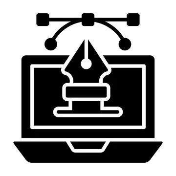 This flat vector icon of a horseshoe magnet with a lightning bolt inside Stockillustratie