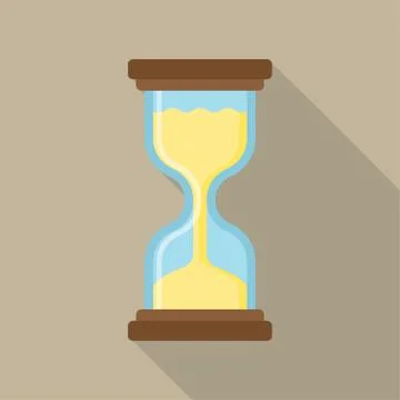 Flat vector icon of hourglasses Stock Illustration