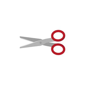 Flat Vector icon - illustration of Scissors icon isolated on white eps Stock Illustration