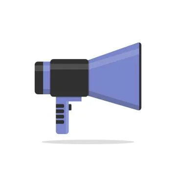 Flat vector icon of megaphone 库存插图