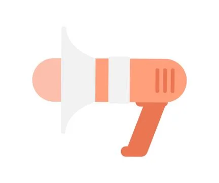 Flat vector icon of megaphone Stock Illustration