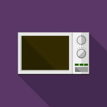Flat vector icon for microwave Flat icon for gray microwave modern design ... Foto stock