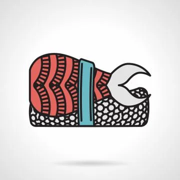 Flat vector icon for nigiri sushi Stock Illustration