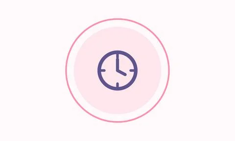 Flat vector icon: pertanian, clock, colorful, modern, vector, abstract Stock Illustration
