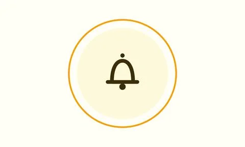 Flat vector icon: security, bell, creative, editable, vector, abstract Stock Illustration
