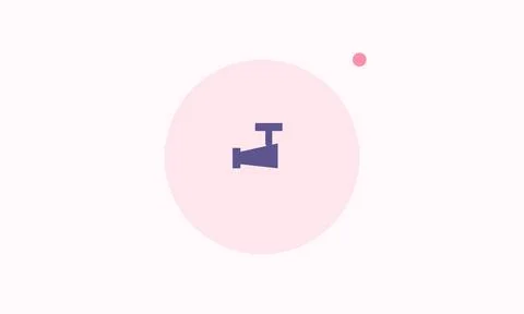 Flat vector icon: security, cctv, minimal, editable, vector, abstract Stock Illustration