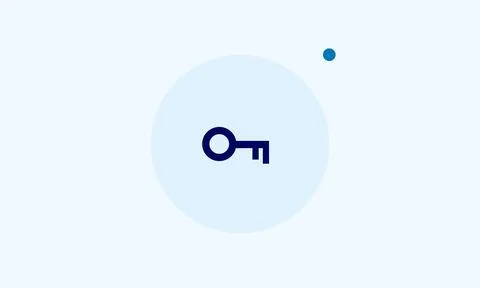 Flat vector icon: security, key, clean, editable, vector, abstract Stock Illustration