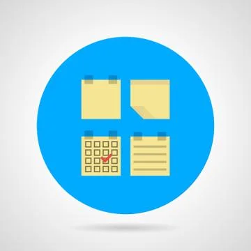 Flat vector icon for sticky note Stock Illustration