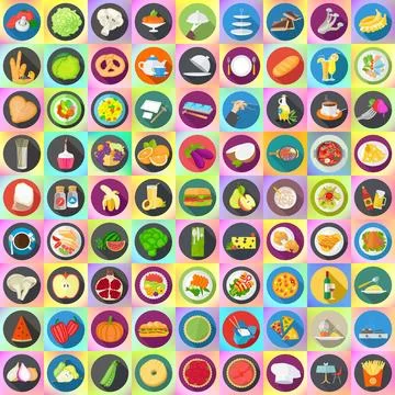 Flat vector icons set collection Flat vector icons set collection for rest... 写真素材