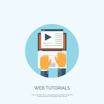 Flat vector illustration with books. Study, learning concept background イラスト素材