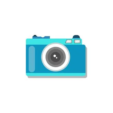 Flat vector illustration camera Stock Illustration