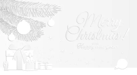 Flat vector illustration for Christmas and new year Stock Illustration
