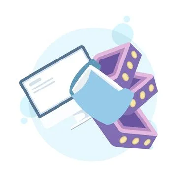 Flat vector illustration of computer data server technology concept Illustrazione stock