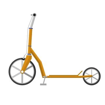 Flat vector illustration of electrical scooter Illustration