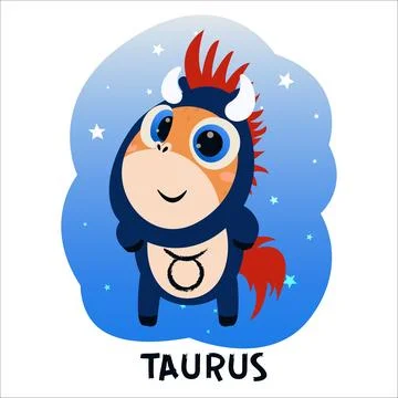 Flat vector illustration of a horse dressed as a zodiac sign. Pony, Aries, Leo,  Stock Illustration