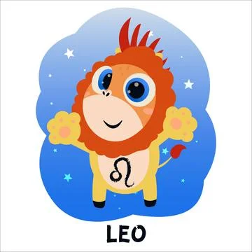 Flat vector illustration of a horse dressed as a zodiac sign. Pony, Aries, Leo,  Stock Illustration