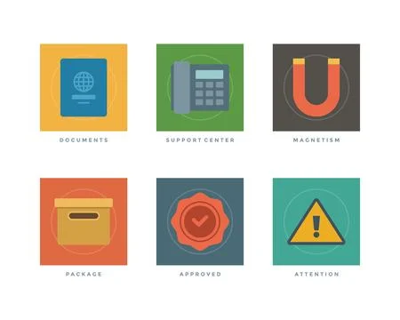 Flat vector illustration infographic design elements Stock Illustration