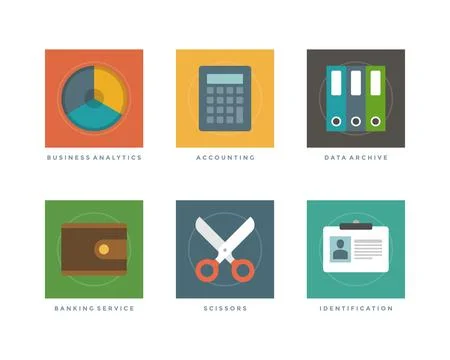 Flat vector illustration infographic design elements イラスト素材