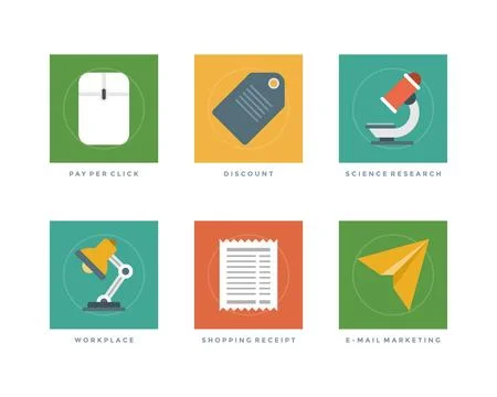 Flat vector illustration infographic design elements Illustrazione stock