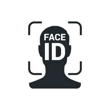 Flat vector illustration isolated on white background, human face icon with t イラスト素材