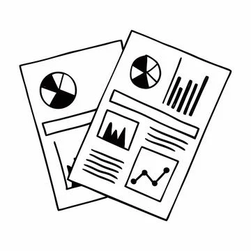 Flat Vector Illustration Of Modern Financial Analy (1) Stock Illustration