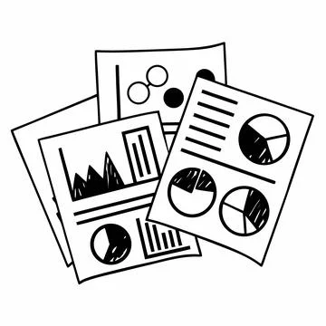 Flat Vector Illustration Of Modern Financial Analy Stock Illustration
