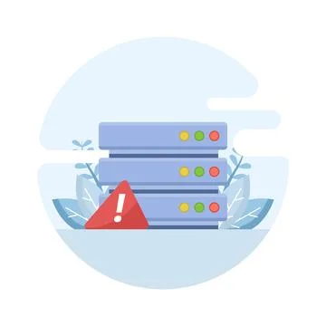 Flat vector illustration of no data conceptual icon. Empty database. Illustrazione stock