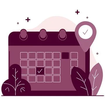 Flat Vector Illustration Of Online Booking Service Stock Illustration