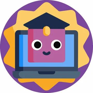 Flat Vector Illustration Of Online Learning Platfo (1) Stock Illustration