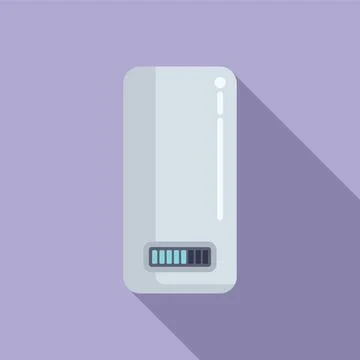 Flat vector illustration of a smartphone battery icon Stock Illustration