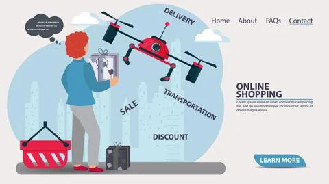 Flat vector illustration for web page design and mobile application design ba Stock Illustration