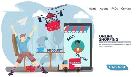 Flat vector illustration for web page design and mobile application design ba Stock Illustration