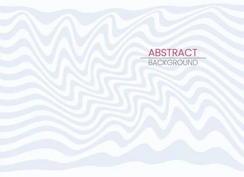 Flat vector image, abstract background of wavy and swirling lines in white Illustrazione stock