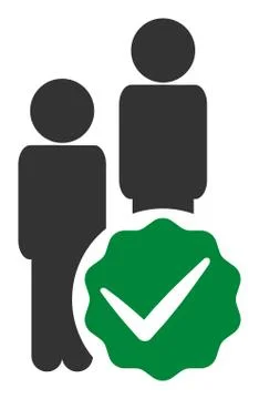 Flat Vector Men Only Icon Stock Illustration